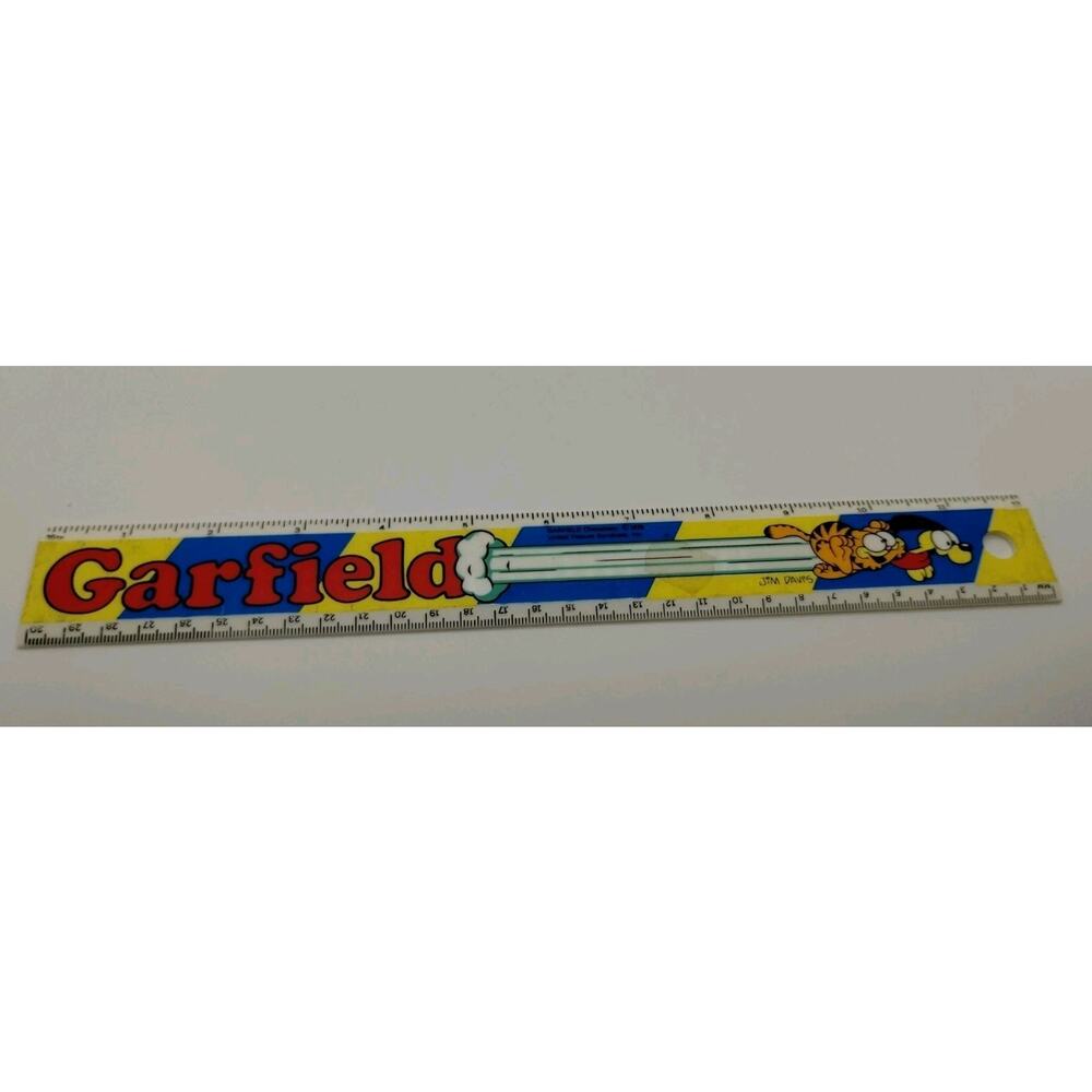 School Ruler Vintage 1978 GARFIELD & ODIE Jim Davis Empire Pencil - Comic Strip